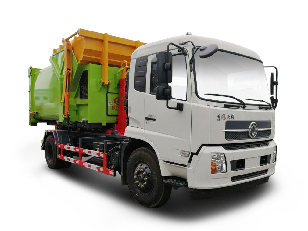 東風(fēng)天錦(12方)車廂可卸式垃圾車